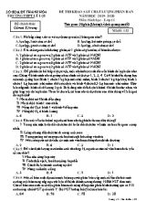Đề thi khảo sát chất lượng phân ban môn Sinh học Lớp 11 - Mã đề 132 - Năm học 2019-2020 - Trường THPT Lê Lợi